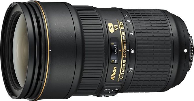 Nikon AF-S NIKKOR 24-70 mm F2.8E ED VR 82 mm Objectif (adapté à Nikon F) noir