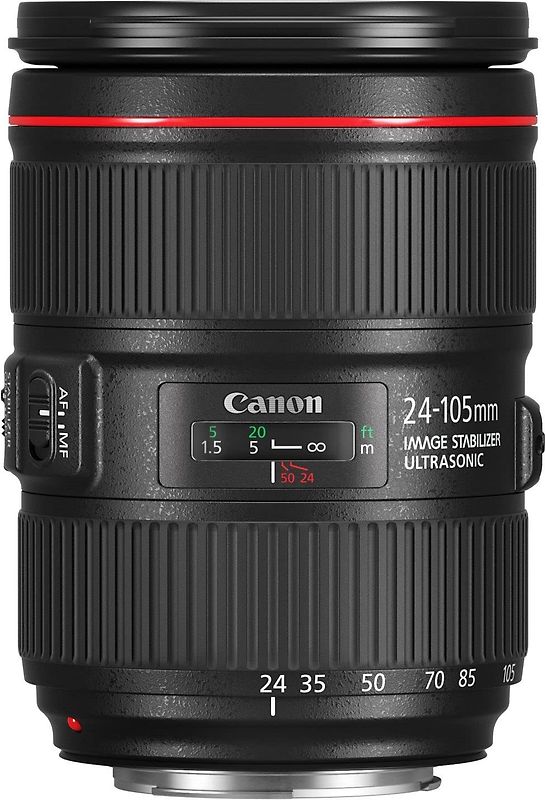 Canon EF 24-105 mm F4.0 IS L USM II 77 mm Objectif (adapté à Canon EF) noir