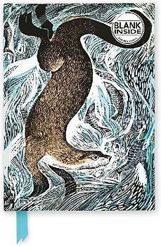 Angela Harding: Fishing Otter (Foiled Blank Journal)