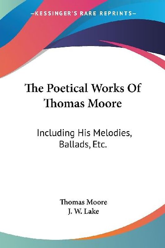 The Poetical Works Of Thomas Moore