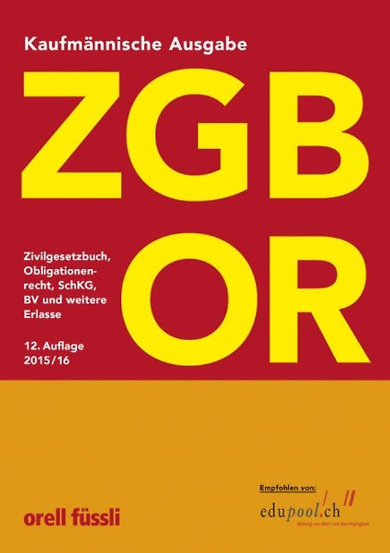 ZGB OR Kaufmännische Ausgabe