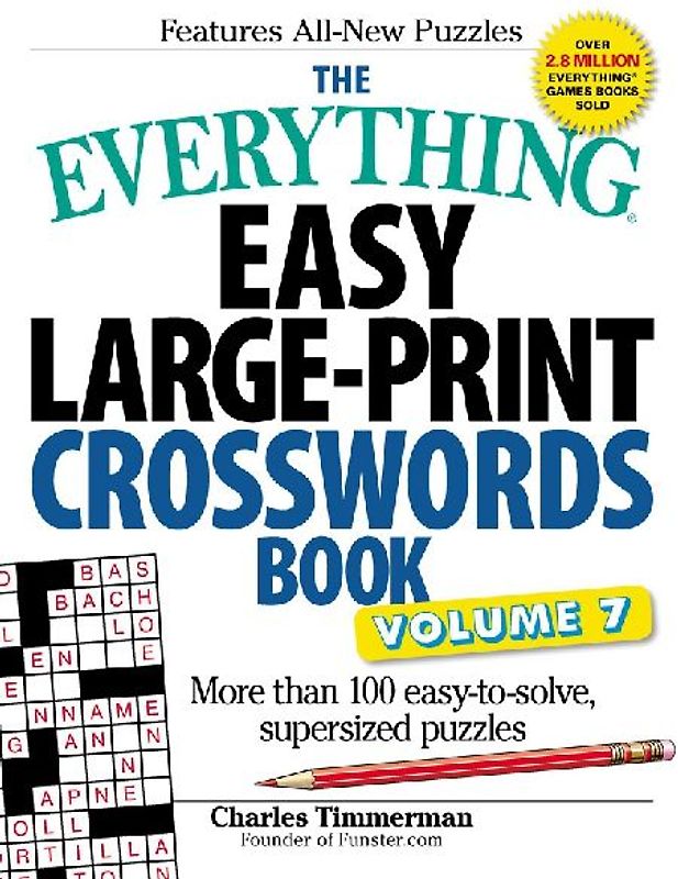 The Everything Easy Large-Print Crosswords Book, Volume 7