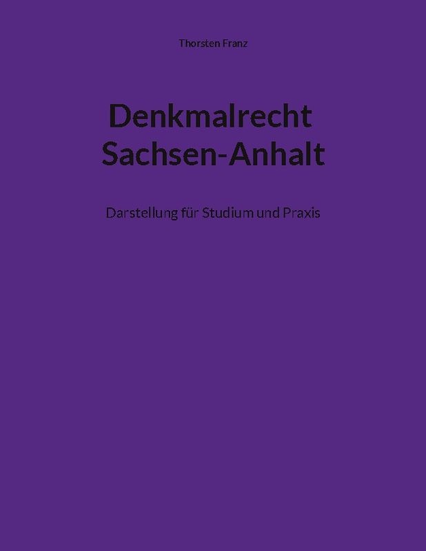 Denkmalrecht Sachsen-Anhalt