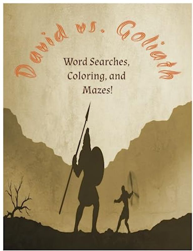 David and Goliath Activity Book: Word Search, Coloring, and Mazes