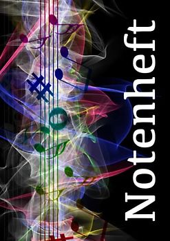 Notenheft: Buntes Notenheft mit 100 Seiten