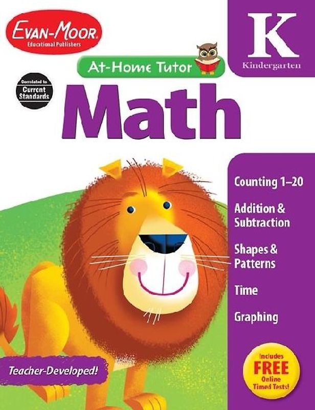 Math Skills, Kindergarten Workbook