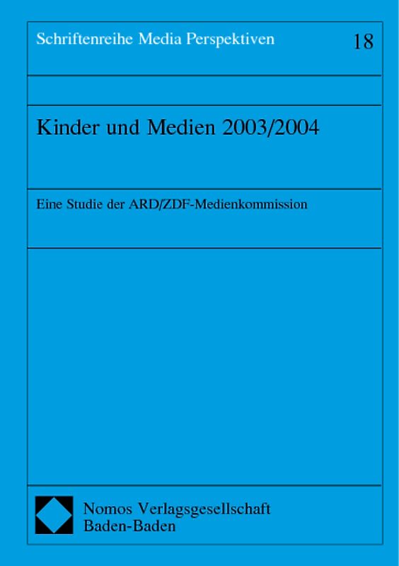 Kinder und Medien 2003/2004