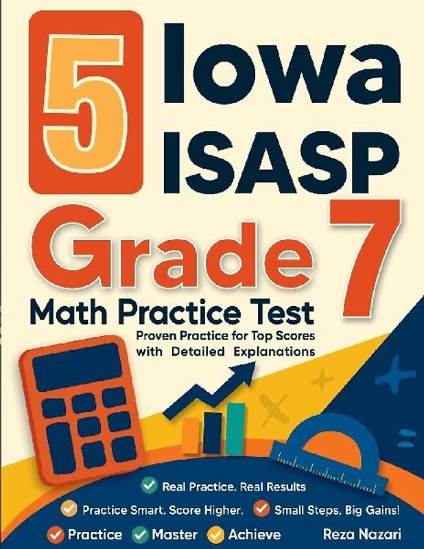 5 Iowa ISASP Grade 7 Math Practice Tests