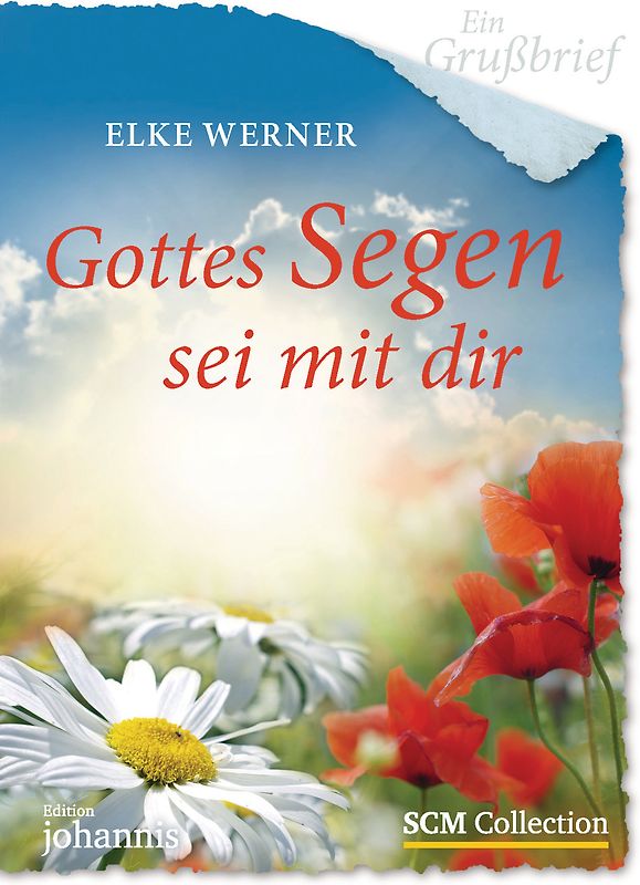 Ein Grußbrief - Gottes Segen sei mit dir - 5 Stück