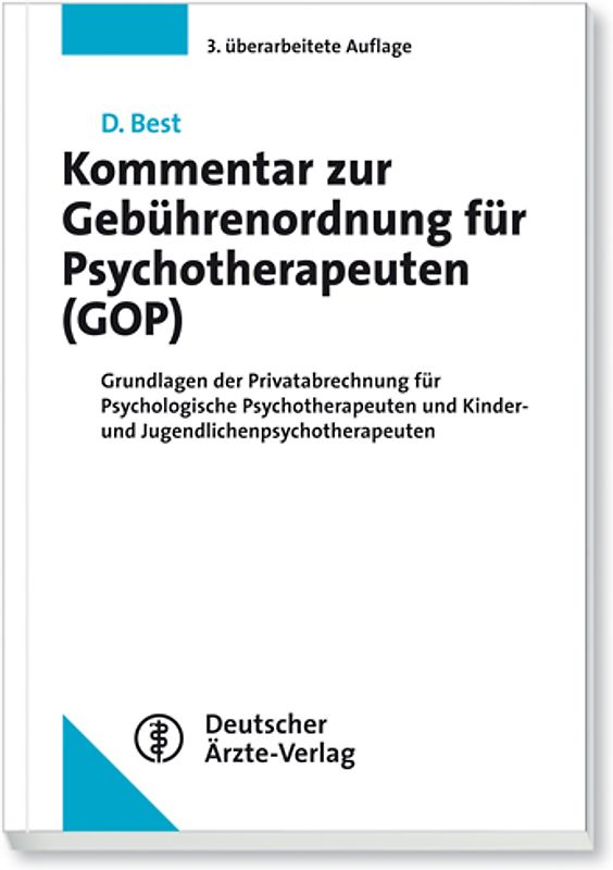 Kommentar zur Gebührenordnung für Psychotherapeuten (GOP)