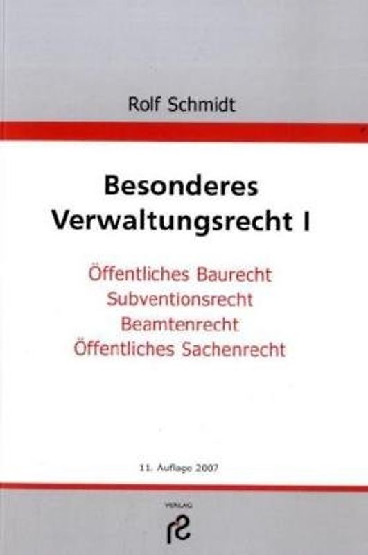 Besonderes Verwaltungsrecht I