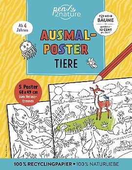 Ausmalposter Tiere