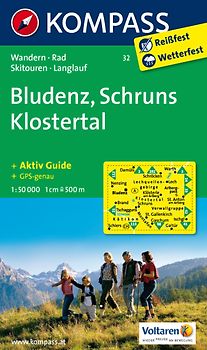 KOMPASS Wanderkarte Bludenz - Schruns - Klostertal