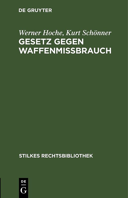 Gesetz gegen Waffenmißbrauch