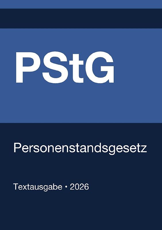 PStG - Personenstandsgesetz (Deutschland) 2026