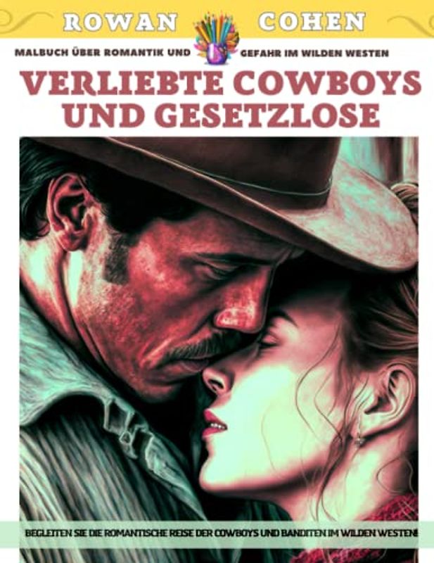 Verliebte Cowboys und Gesetzlose – Malbuch über Romantik und Gefahr im Wilden Westen – Begleiten Sie die romantische Reise der Cowboys und Banditen im Wilden Westen!