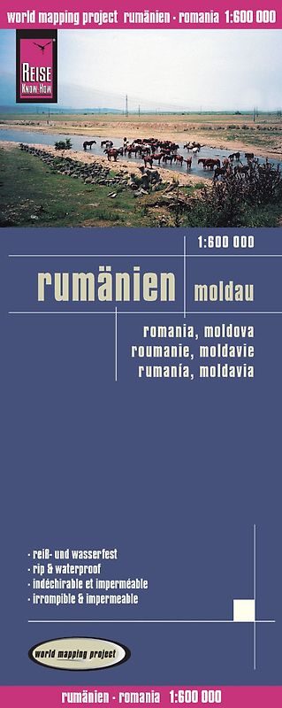 Reise Know-How Landkarte Rumänien, Moldau (1:600.000)