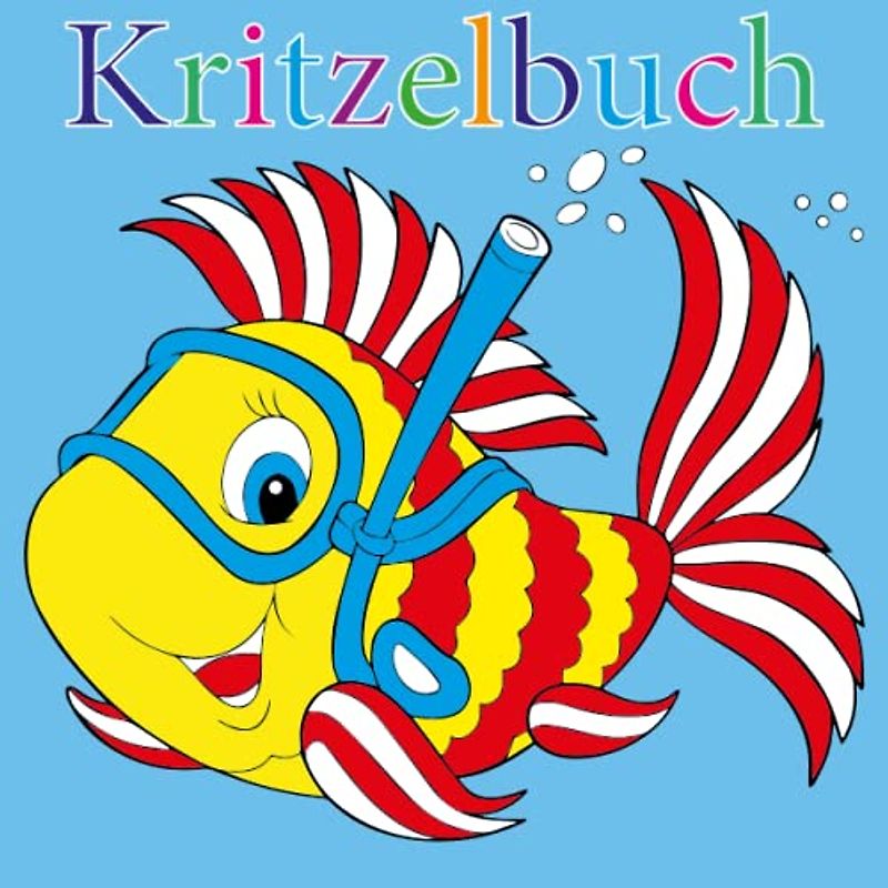 Kritzelbuch ab 1 Jahr: Das erste Malbuch für Kinder enthält 50 einfache Doodle- und Farbvorlagen, um kreativen Kindern ihre ersten Tiere, Fahrzeuge und Dinge beizubringen