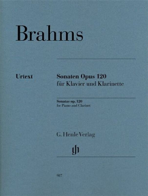 Sonaten op. 120 für Klavier und Klarinette - Brahms, Johannes