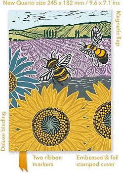 Kate Heiss: Sunflower Fields (Foiled Quarto Journal)