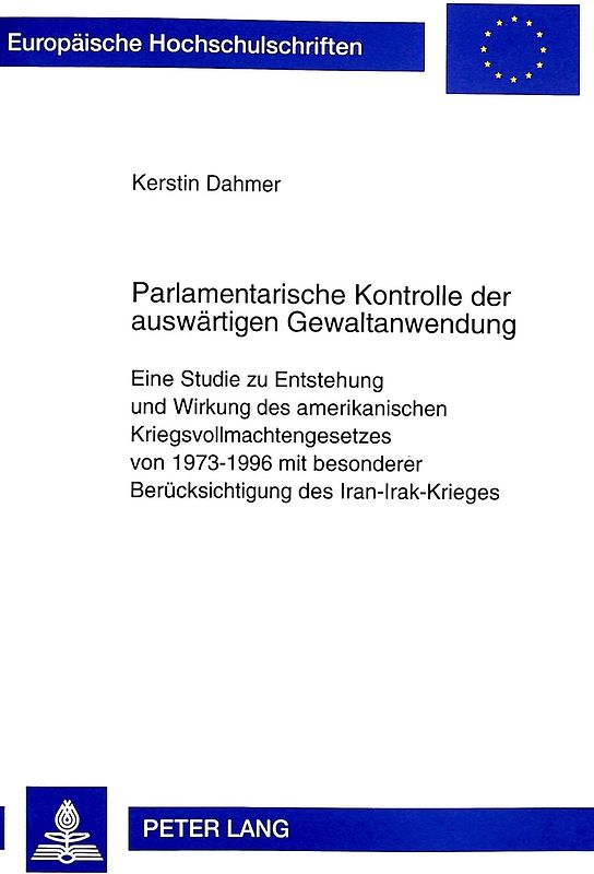 Parlamentarische Kontrolle der auswärtigen Gewaltanwendung