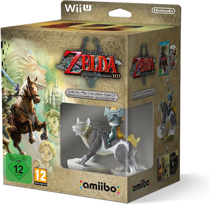 The Legend Of Zelda: Twilight Princess HD [Limited Edition, inkl. Soundtrack, Wolf Link Amiibo Figur] Nintendo Wii U
