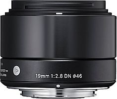 Sigma A 19 mm F2.8 DN 46 mm Filtergewinde (Micro Four Thirds Anschluss) schwarz