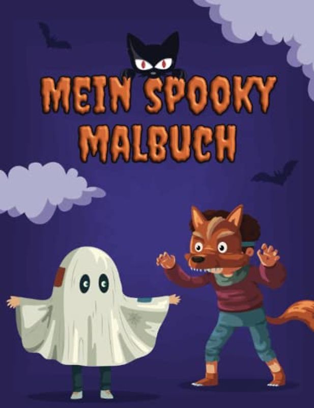 Mein Spooky Malbuch: Mit coolen Labyrinth-Rätseln ab 4 Jahre (Halloween-Edition)