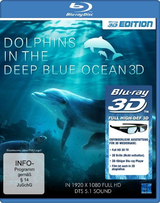 Dolphins in the Deep Blue Ocean 3D 3D Blu-ray Disc