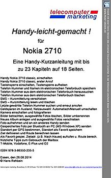 Nokia 2710-leicht-gemacht. Handy-leicht-gemacht für Nokia 2710