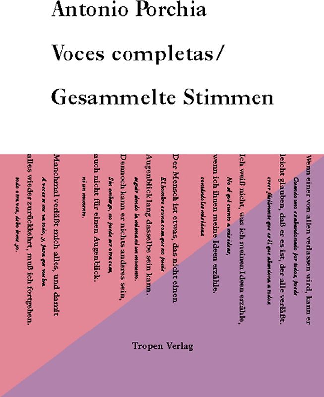 Voces Completas /Gesammelte Stimmen