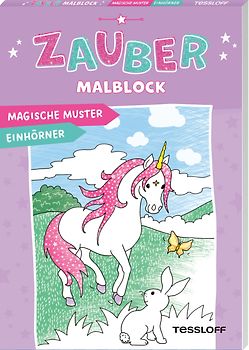 Zaubermalblock. Magische Muster. Einhörner