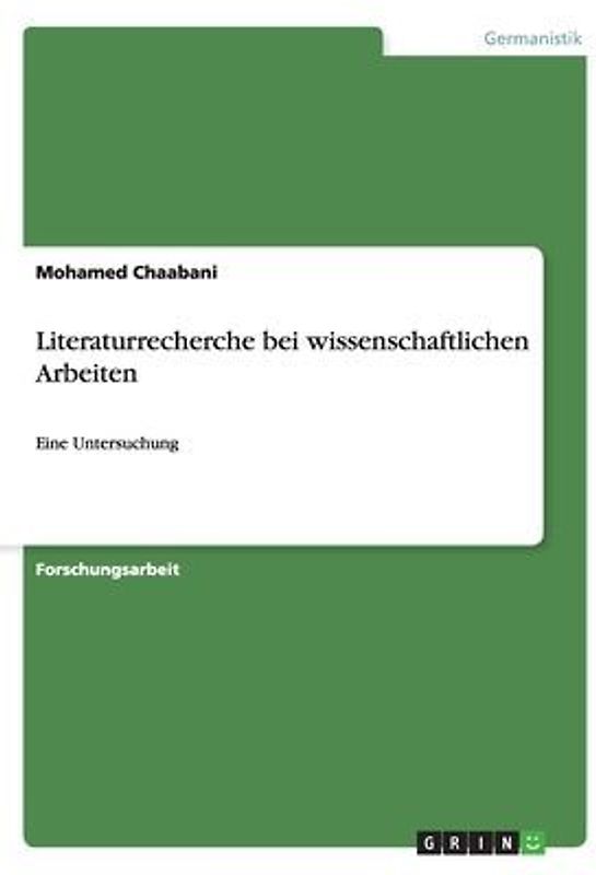 Literaturrecherche bei wissenschaftlichen Arbeiten