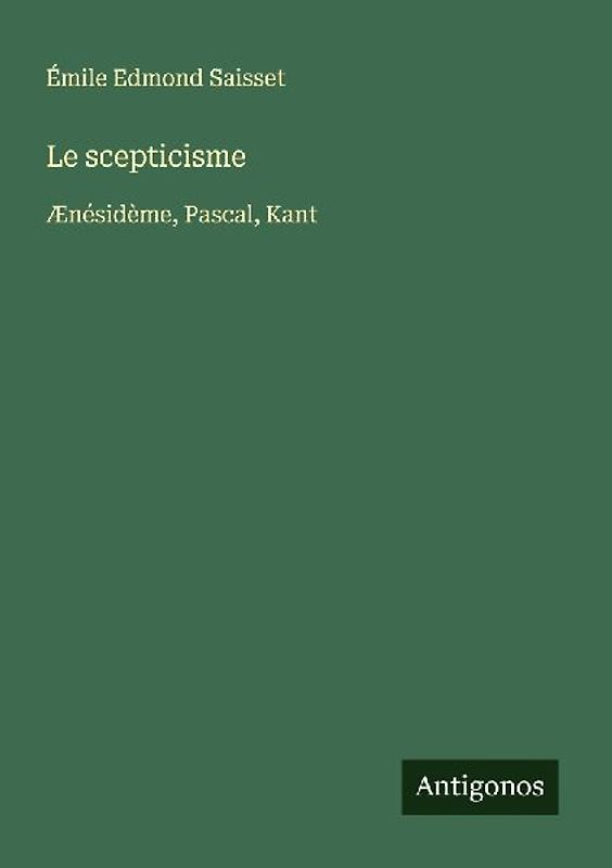 Le scepticisme