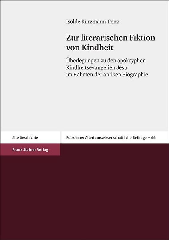 Zur literarischen Fiktion von Kindheit