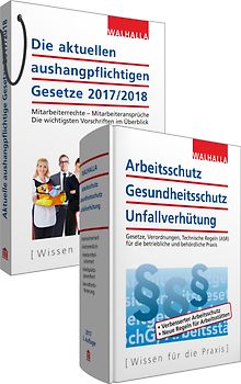 Kombi-Paket Die aktuellen aushangpflichtigen Gesetze + Arbeitsschutz, Gesundheitsschutz, Unfallverhütung 2026