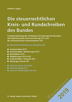 Die steuerrechtlichen Kreis- und Rundschreiben des Bundes 2019