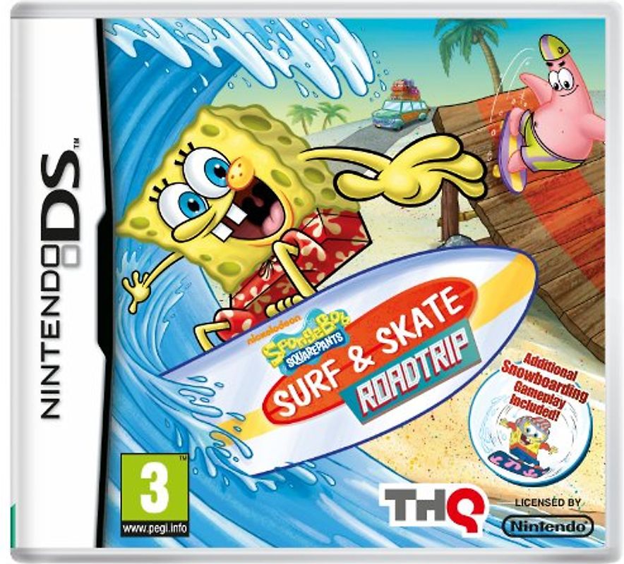 Sponge Bob Surf & Skate Roadtrip [inkl. zusätzlichem Snowboard-Spiel, Internationale Version] Nintendo DS
