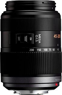 PANASONIC  Lumix G VARIO 45-200 mm F4.0-5.6 O.I.S. 52 mm Objectif (adapt&eacute; &agrave; Micro Four Thirds) noir