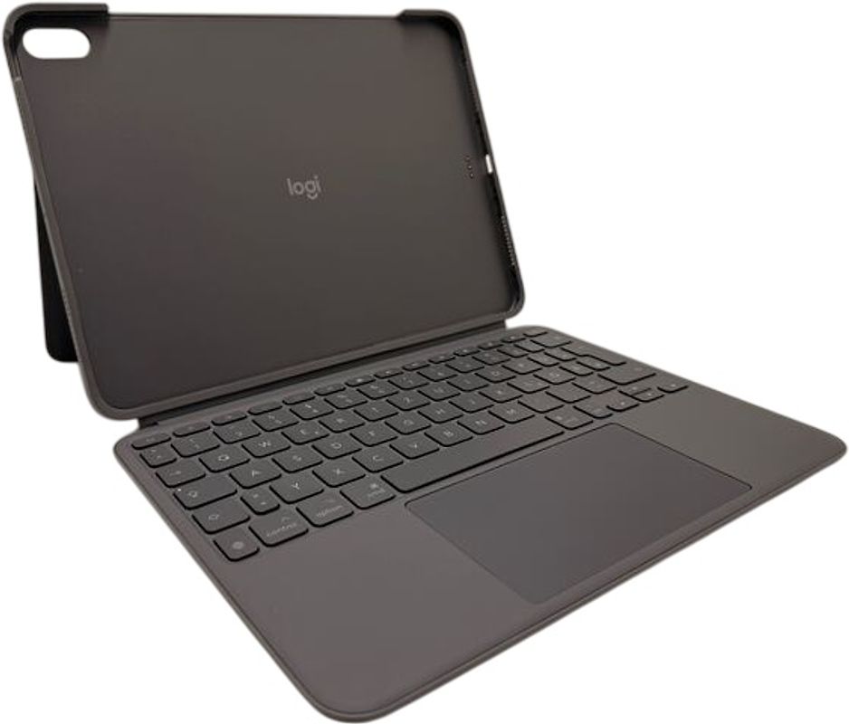 Logitech Combo Touch Keyboard Dock für iPad Air 11" M2, M3 und 5. Generation [deutsches Tastaturlayout, QWERTZ] oxford grey
