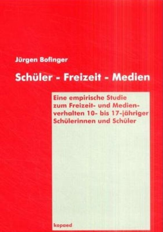 Schüler - Freizeit - Medien
