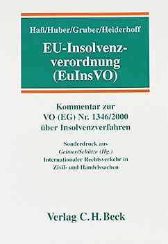 EU-Insolvenzverordnung. EuInsVO