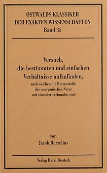 Versuch, die bestimmten und einfachen Verhältnisse aufzufinden (Berzelius)