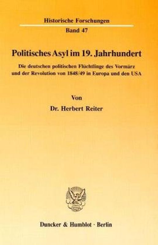 Politisches Asyl im 19. Jahrhundert.