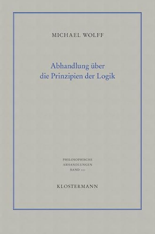 Abhandlung über die Prinzipien der Logik