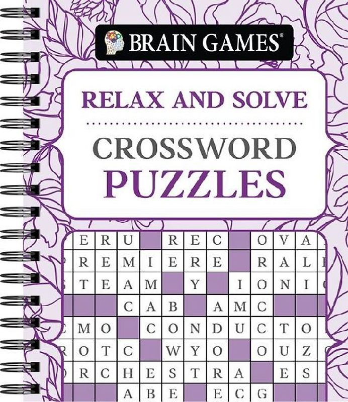 Brain Games - Relax and Solve: Crossword Puzzles (Pattern Cover)