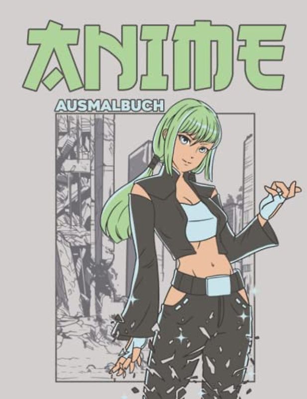 Anime Ausmalbuch: 50 Anime Figuren I Anime Malheft I Vorlagen I Manga Zeichnen I DIN A4 I Softcover