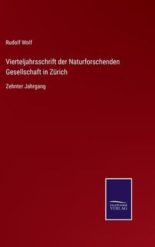 Vierteljahrsschrift der Naturforschenden Gesellschaft in Zürich
