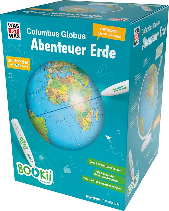 BOOKii WAS IST WAS Columbus Globus "Abenteuer Erde"