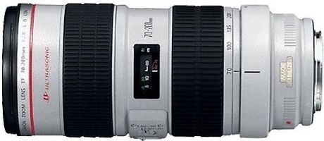 Canon EF 70-200 mm F2.8 IS L USM 77 mm Filtergewinde (Canon EF Anschluss) weiß